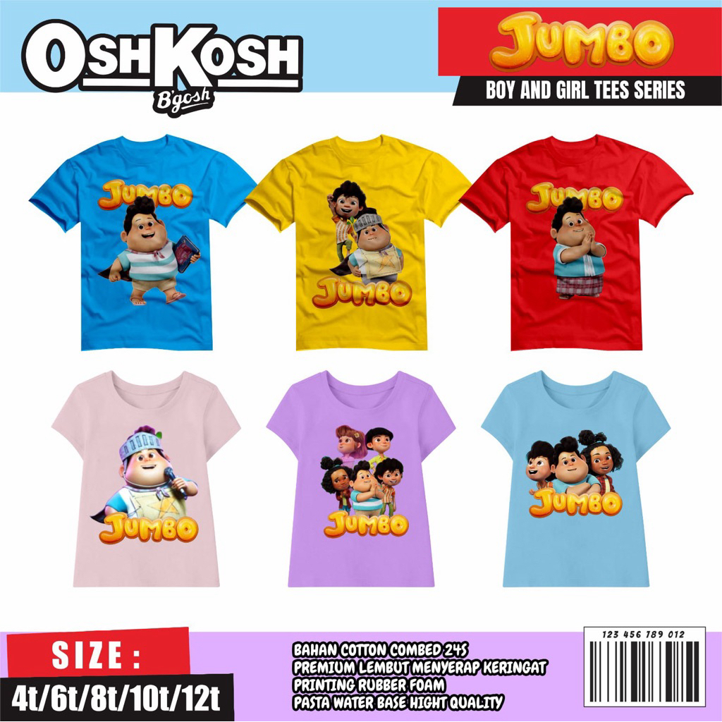 baju anak / kaos anak / kaos anak laki laki / kaos anak perempuan /kaos jumbo / jumbo kartun / jumbo