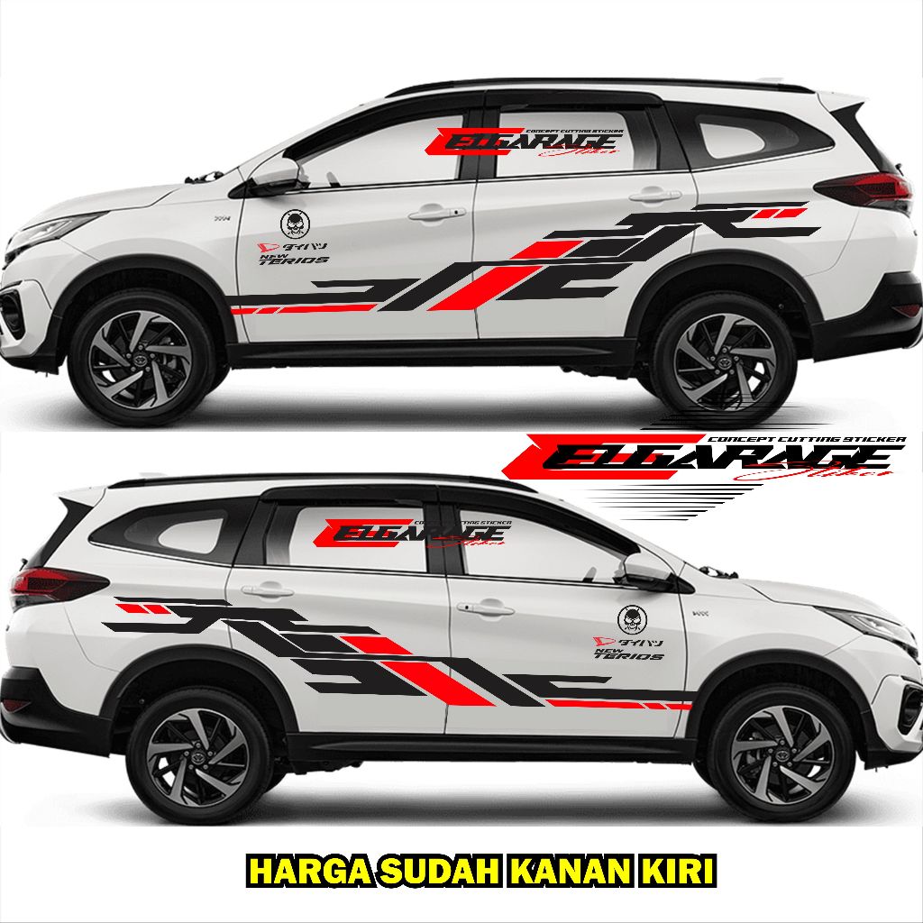 stiker stiker mobil new rush terios body samping mobil rush stiker cutting 01