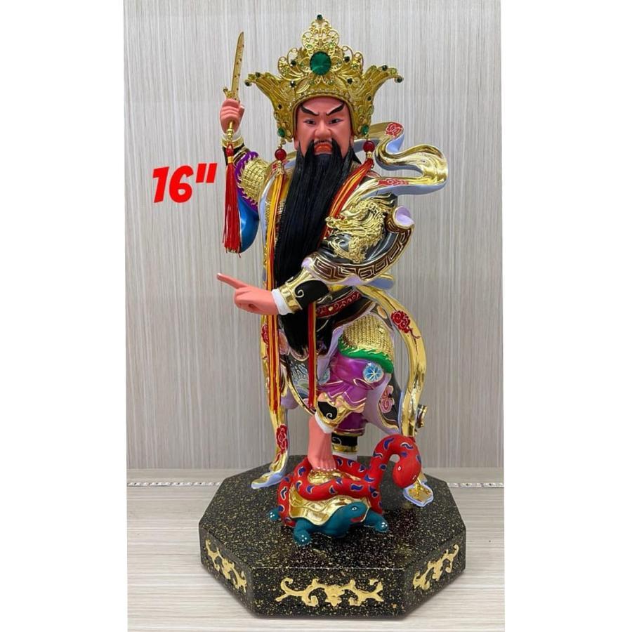 patung dewa hian tian shang ti / siong te kong / HIAN THIAN SIANG TEE /  /Xuan Tian Shang Di - kayu 