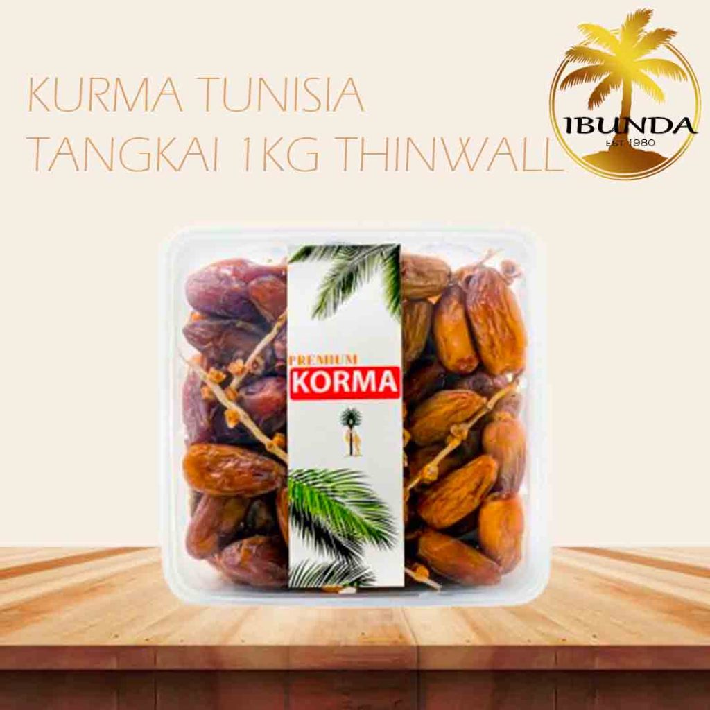

(FREE BUBBLE) Kurma Tunisia Tangkai 1KG THINWALL