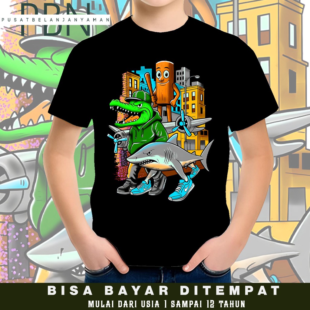 Kaos Anomali Pasukan Anomali / Baju Anak Distro Anomali Unisex/ Atasan Katun Anak Lengan Pendek Anom