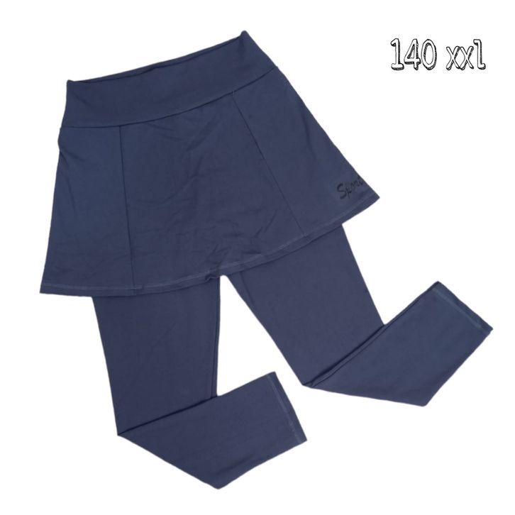 Legging Celana Rok Senam Aerobik Wanita/ Rok Celana Loreng Legging Olahraga