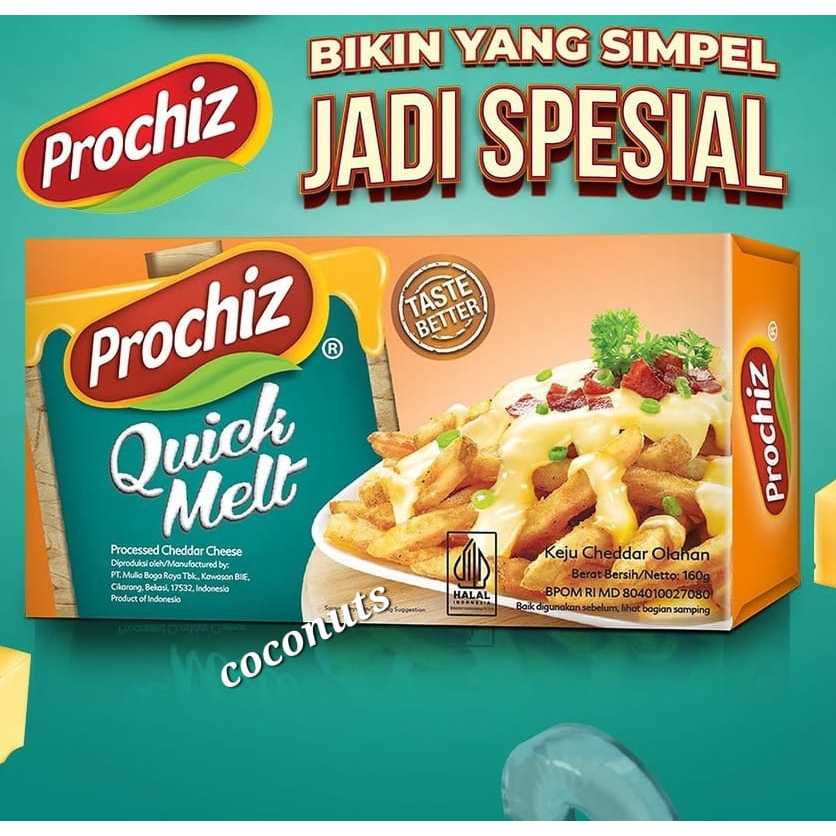 

Keju Cheddar Quick Melt ProChiz 160 Gram