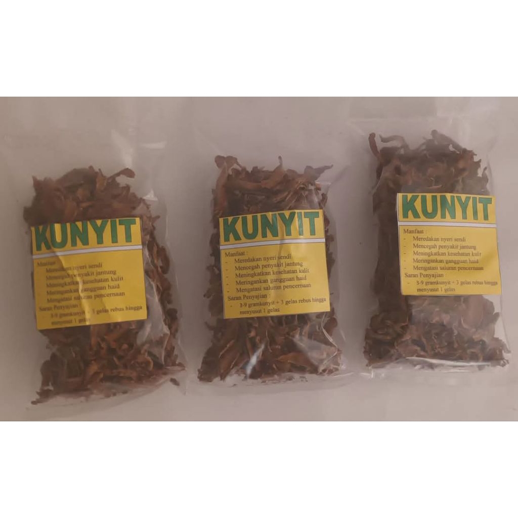 

Kunyit Kering 50 gr /Kunyit Warna Gelap/ Rajang Kecil / Rempah Kering /Tradisional Alami
