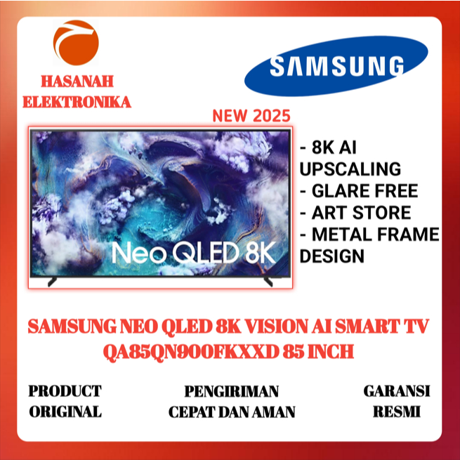SAMSUNG QA85QN900F NEO QLED 8K SMART TV 85 INCH | QA85QN900 | 85QN900F | SAMSUNG NEO QLED 8K 85 INCH