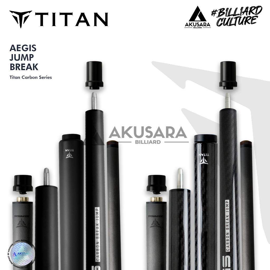 Titan Aegis Jump Break Carbon Stik Jump Break Stik Billiard