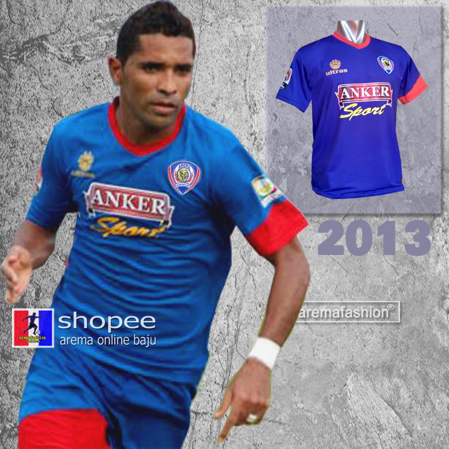 Kaos Jersey Arema 2013 / 2014 dryfit HOME BIRU aremafashion online baju