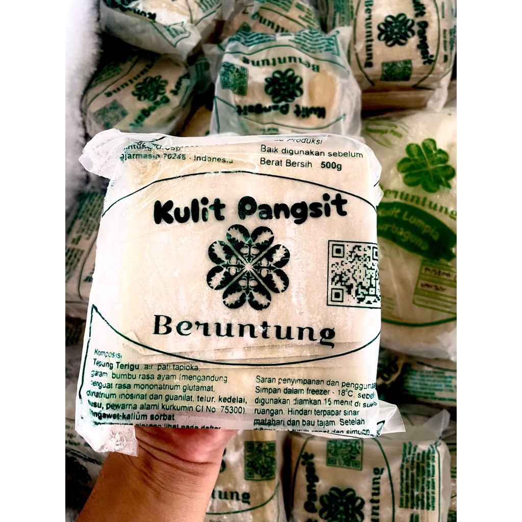 

Kulit Pangsit bentuk persegi ( kotak ) 500gr / kulit pangsit frozen