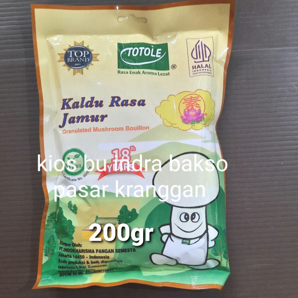 

totole kaldu rasa jamur 200 gr granulated mushroom bouilion