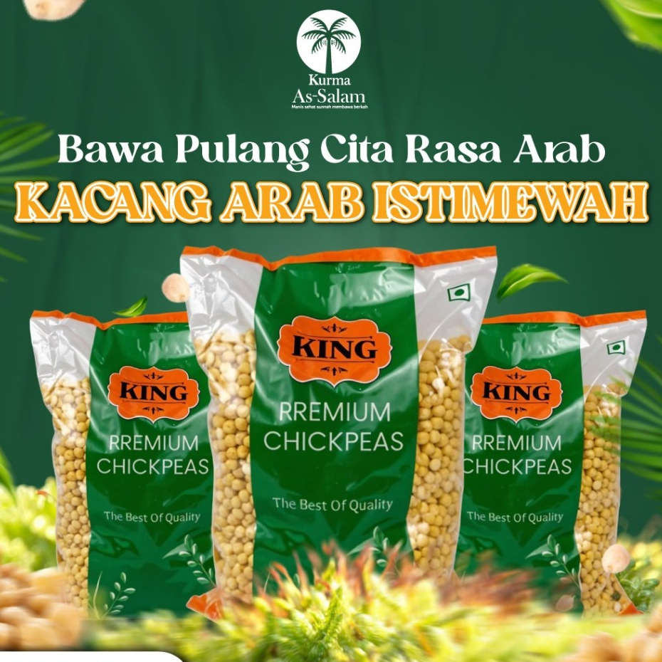 

KACANG ARAB 1KG Matang KACANG INDIA King Chickpeas Roasted 1 kg Premium Chick Pea