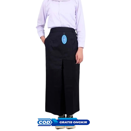 PROMO ROK HITAM PANJANG MODEL SPAN 1 BAWAHAN ANAK PEREMPUAN SERAGAM SEKOLAH SMP