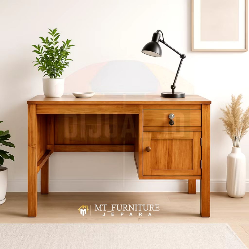Meja Belajar/meja kantor kayu jati Jepara