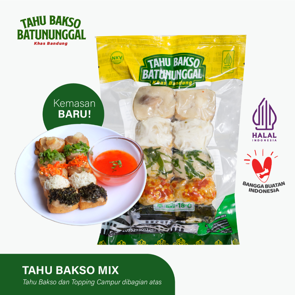 

Tahu Bakso Batununggal Reguler Daging Ayam & Sapi Oleh Oleh Khas Bandung