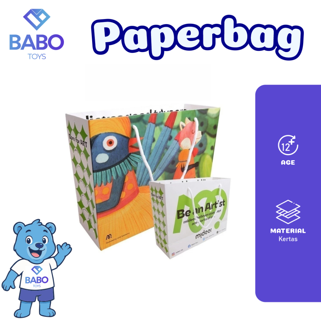 

Mideer Paper Bag Souvenir – Tas Kado Ulang Tahun / Paperbag untuk Hadiah & Shopping Bag