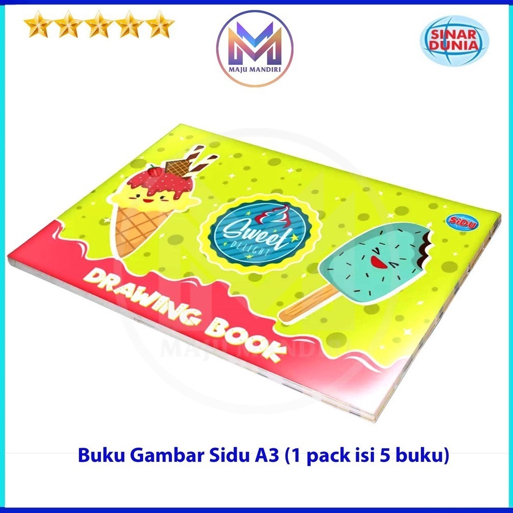 

KODE G43F Buku Gambar Sidu A3 Drawing Book Per Pack Isi 5 Buku