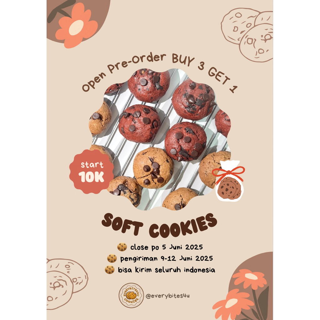

OPEN PO PROMO SOFT COOKIES BUY 3 GET 1