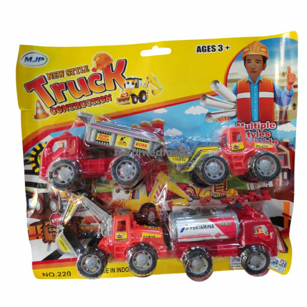 Mainan Anak Mobil Truk Konstruksi Set