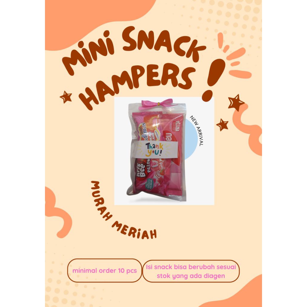 

Pink - Mini Gift Snack Hampers/ Snack Gift Ulang Tahun Min Order 10pcs