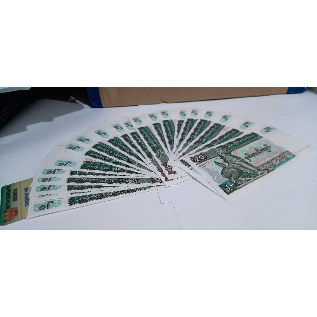 uang asing 20 kyat Myanmar