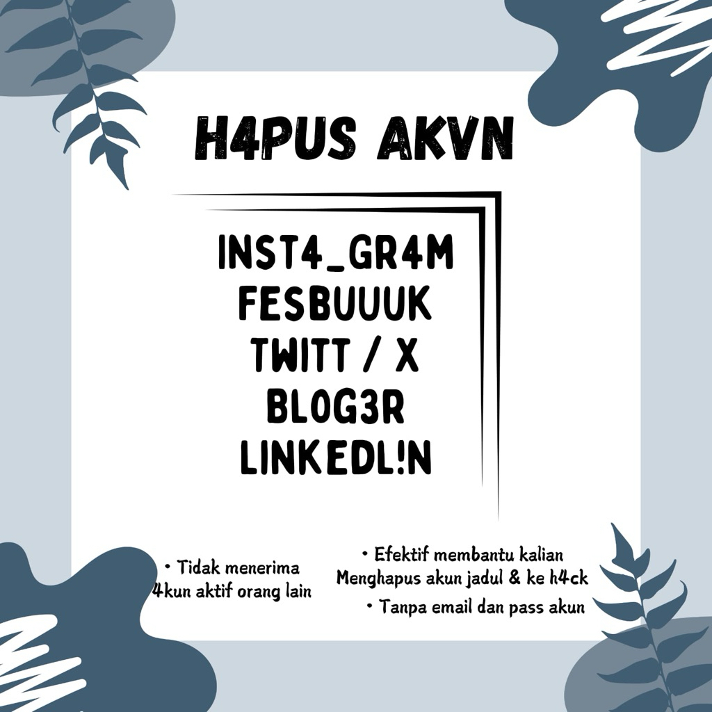 hapus akun ke2