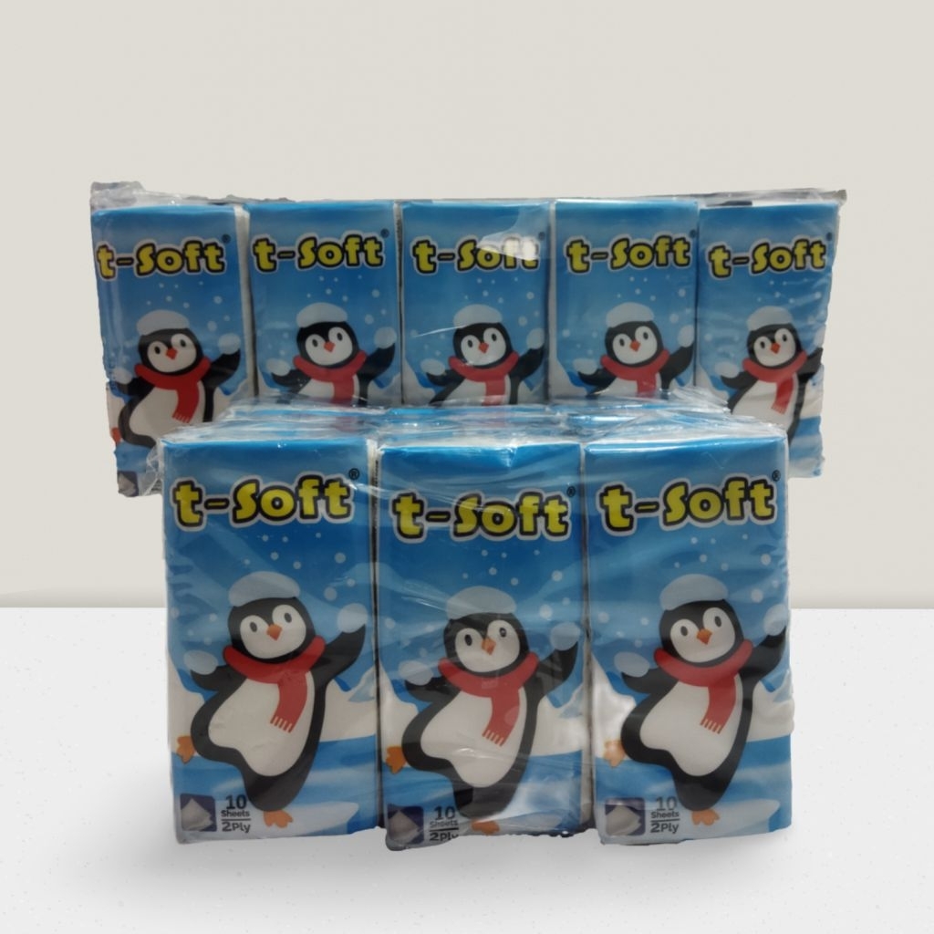Tisu saku t-soft isi 10 /  tisu saku t-soft isi 6