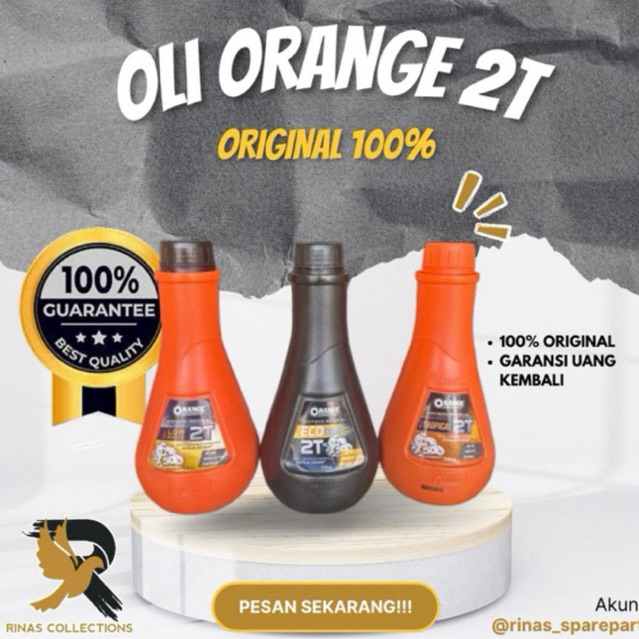 OLI OIL SAMPING 2 TAK QRANGE ORANGE 2T 700ML ORIGINAL 100%