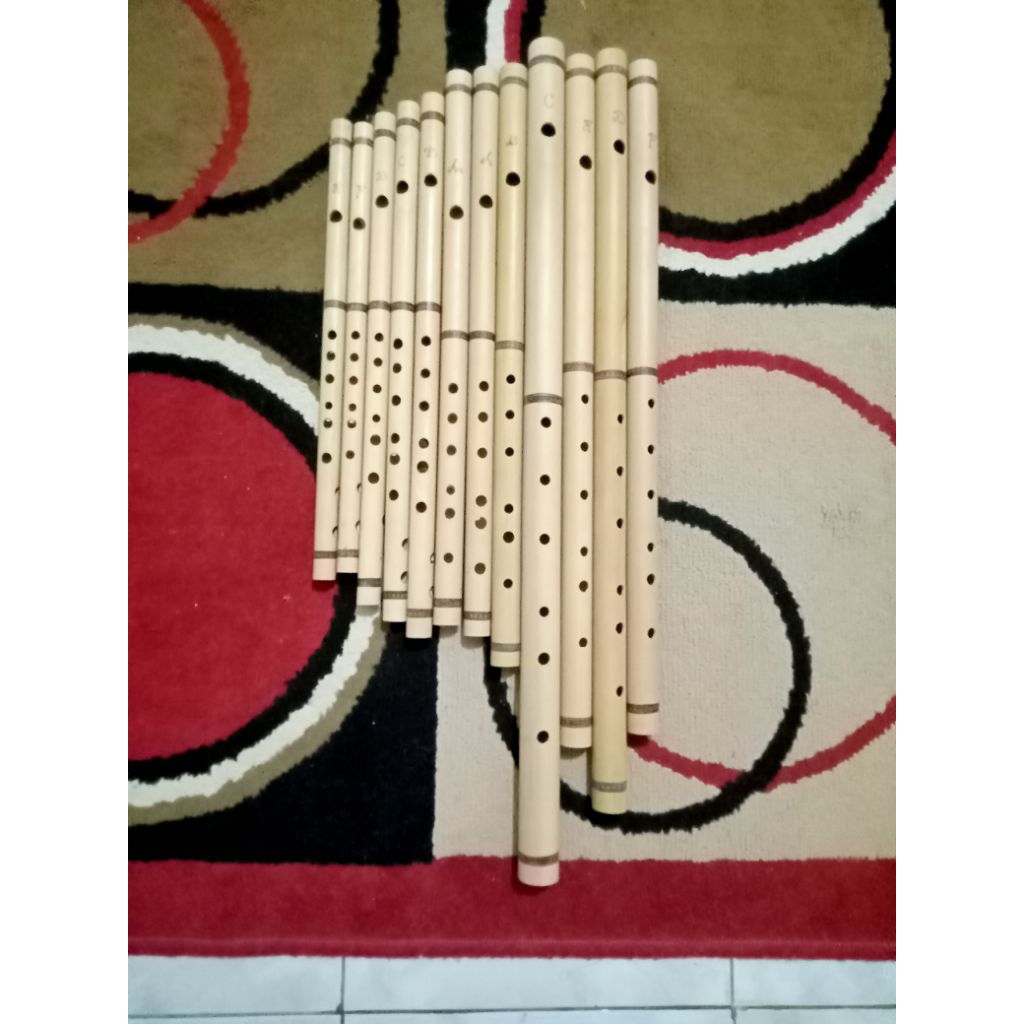 Suling dangdut satu set isi 12 biji