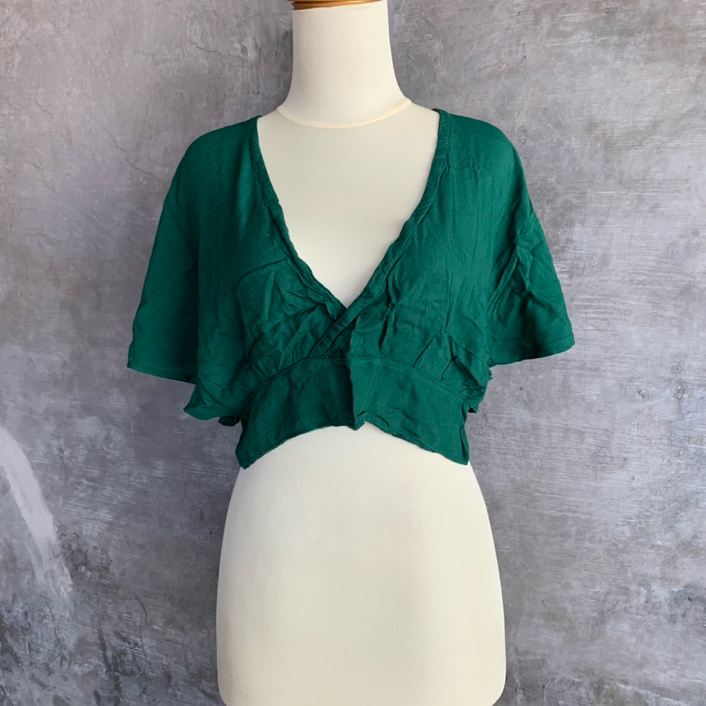 Backless Rayon Crop Top