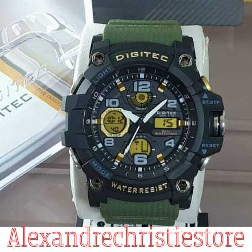 Jam Tangan Pria Digitec DA-2125T 2 waktu Original