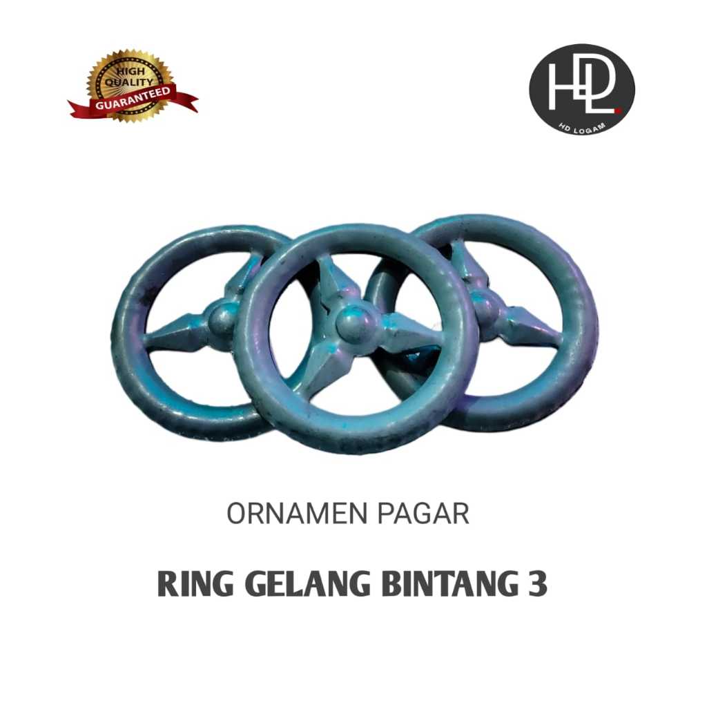 Ornamen Pagar Tralis Ring Bintang Mercy // Ring Bintang 3 Ornamen Pagar