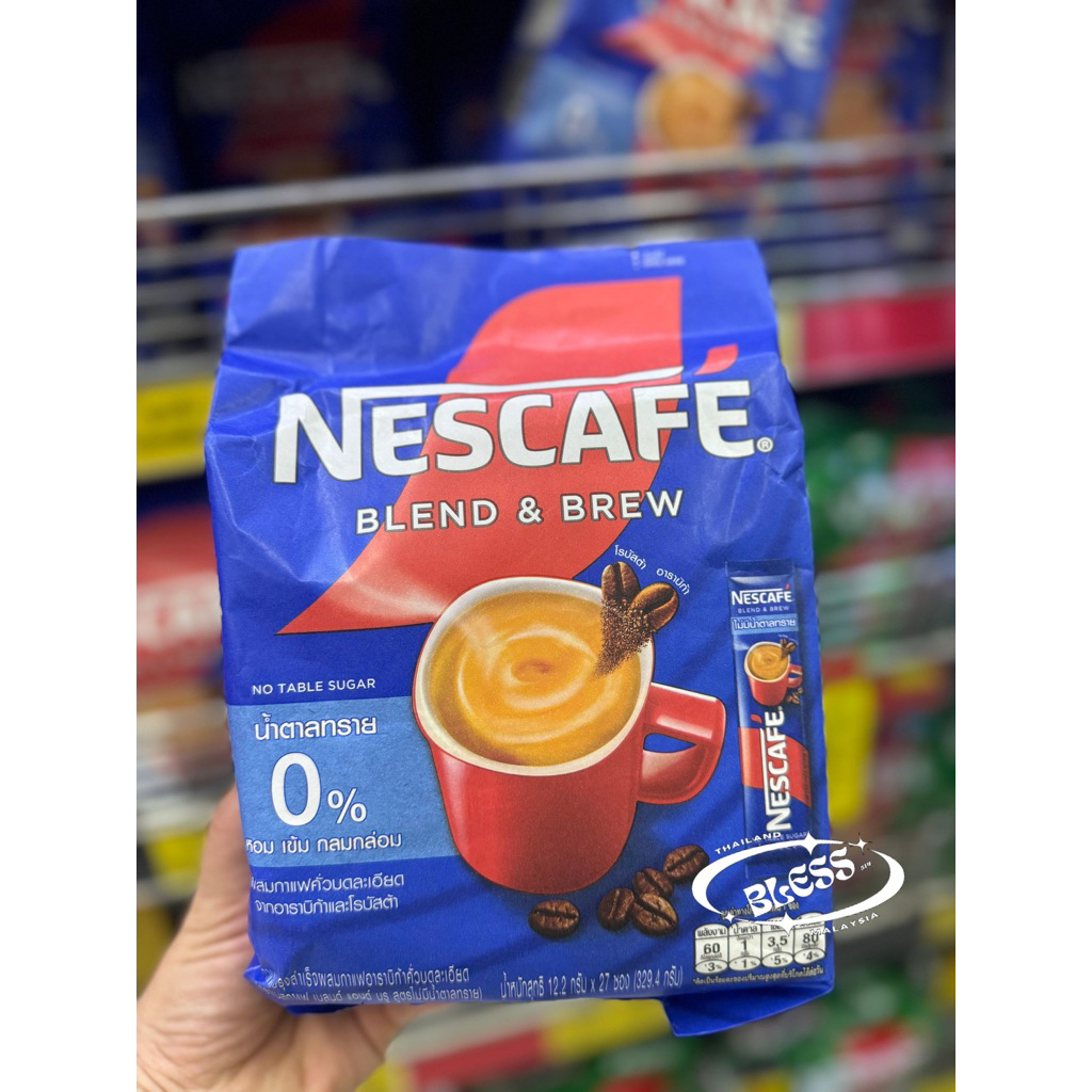 

Nescafe Blend and Brew 3in1 Espresso Roast // Blend N Brew No Table Sugar 0% | Original thailand ( READY)
