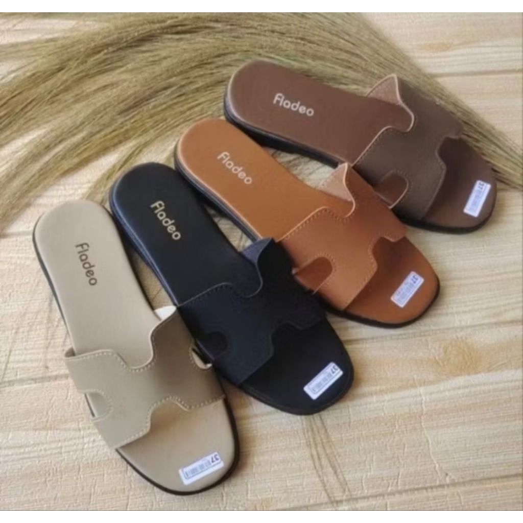 PROMO SANDAL SLOP fladeo || sandal slop wanita || sandal wanita kekinian
