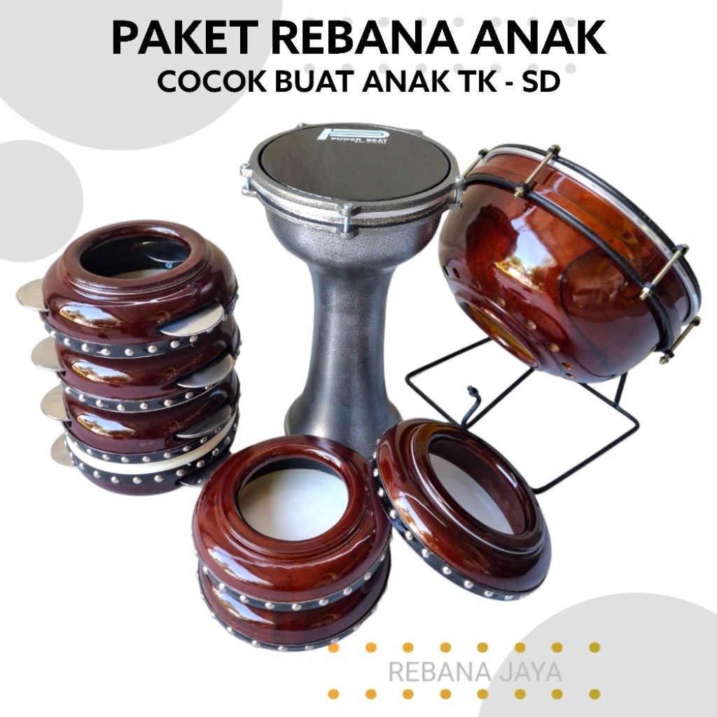 Rebana Jepara Murah // Paket Anak Rebana Hadroh Natural Jenjang Paud TK SD