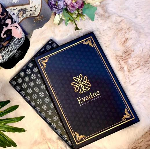 EVADNE Box Hampers Hijab Scarf - Hardbox Hijab Scraft - Gift Box Premium