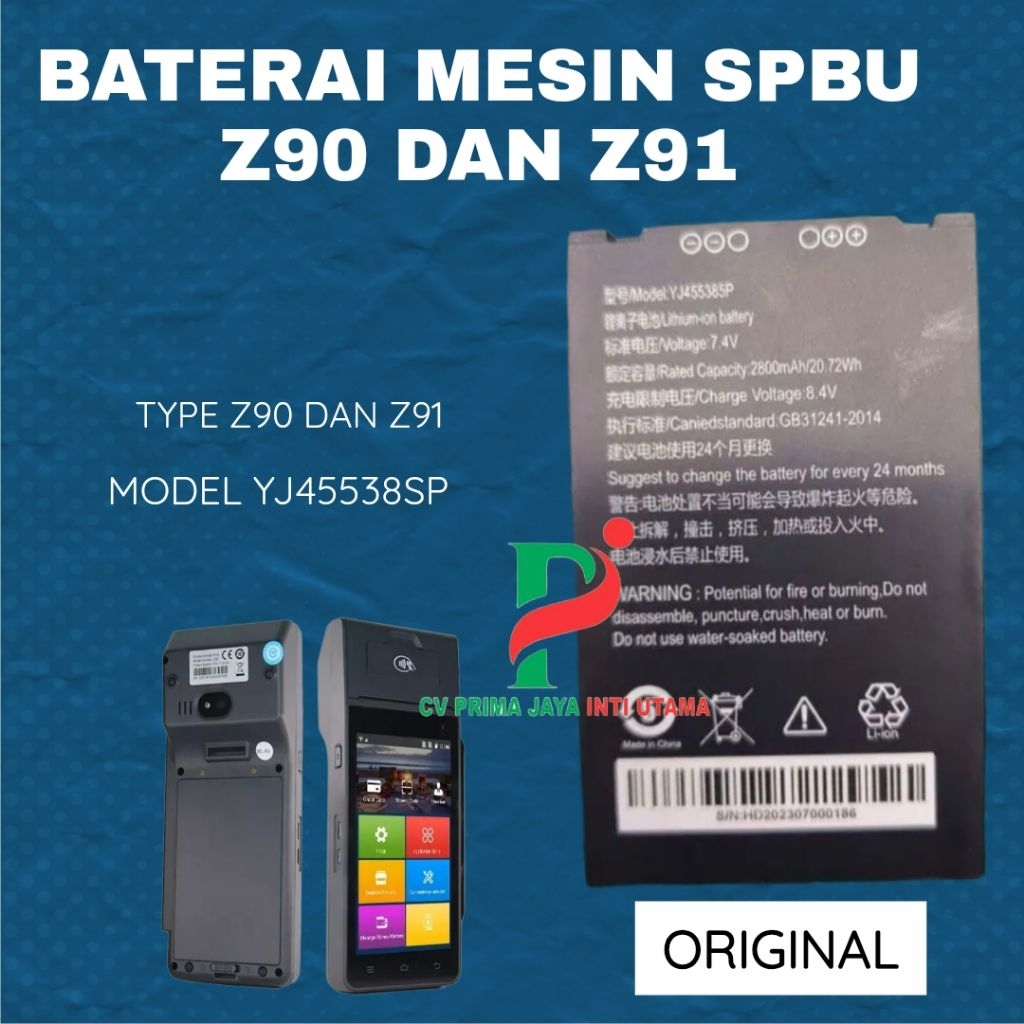 Baterai Mesin SPBU  Z90 dan Z91 Original