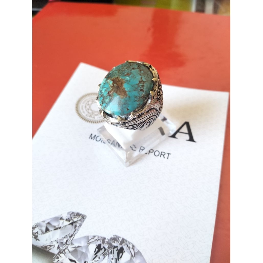 Batu Pirus Persia urat merah