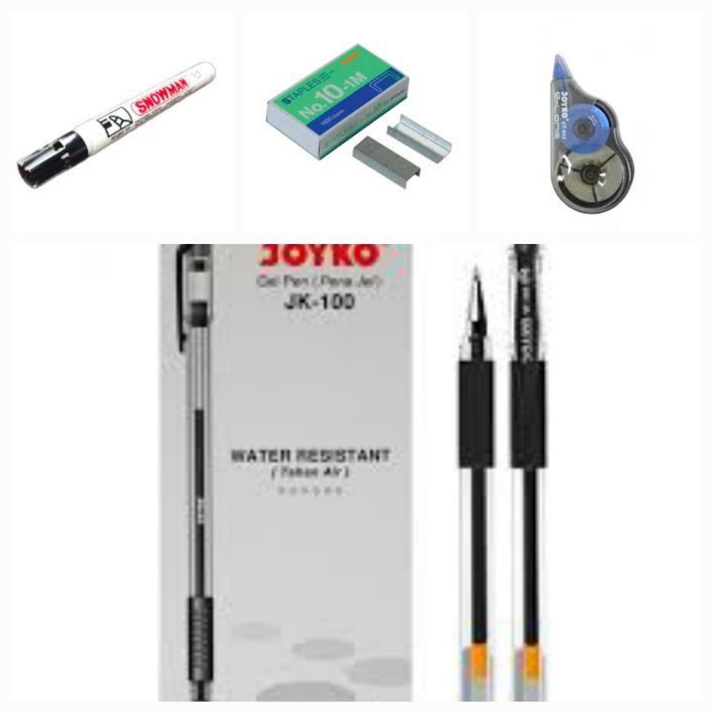 

pulpen+tipexkertas+sepidol+isisetreples