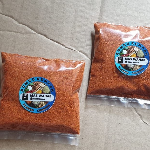 

Cabe Bubuk (sambal kering empal gentong) 50 gram, bumbu rempah wahab