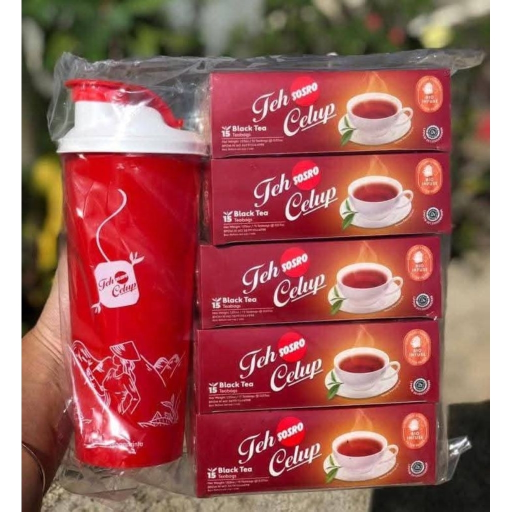 

Teh celup sosro 5 box - free tumbler cantik