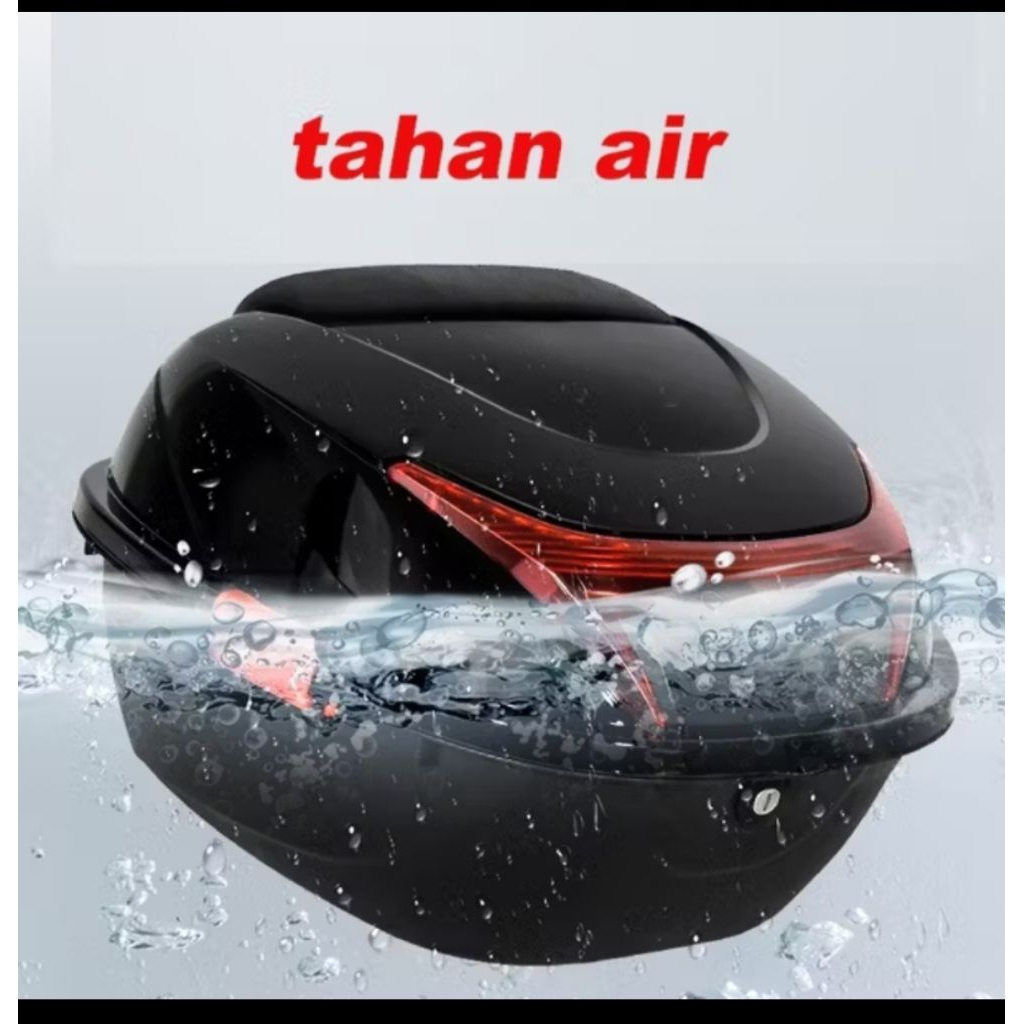 Box Motor 35L Box Belakang Motor hitam Tailbag Kotak Sepeda Motor Kendaraan atau sepeda Listrik8