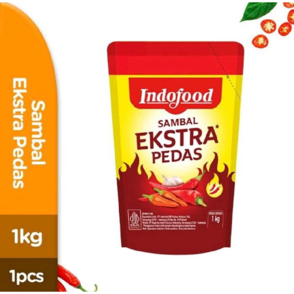 

Indofood saus sambal extra pedas 1 kilo