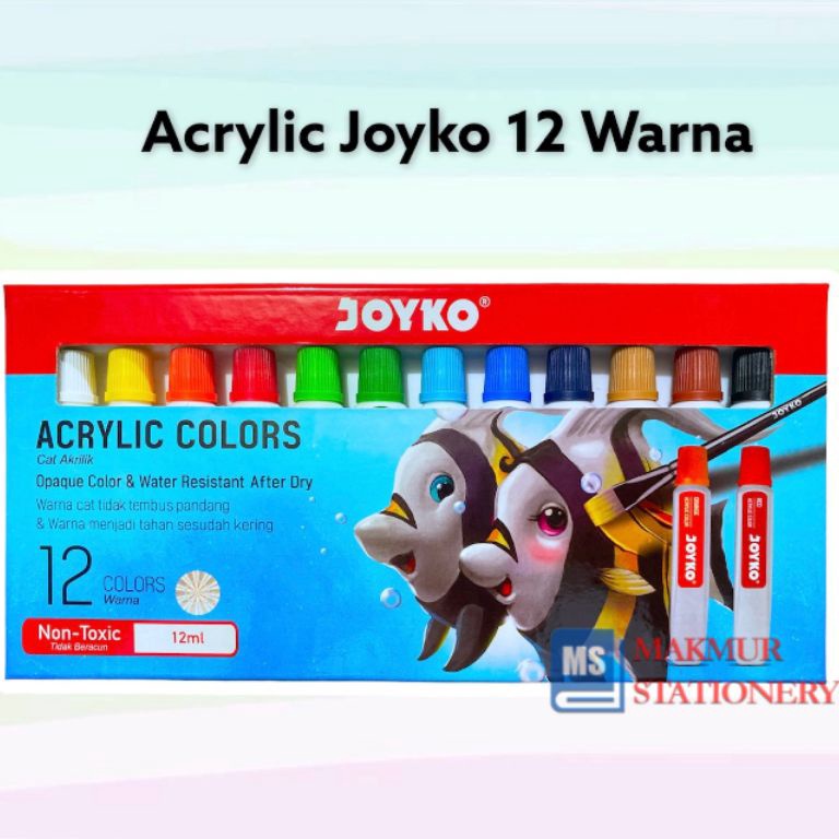 

KODE S14F Acrylic Color Cat Akrilik Joyko TiTi ACC12ML12 Warna Colors