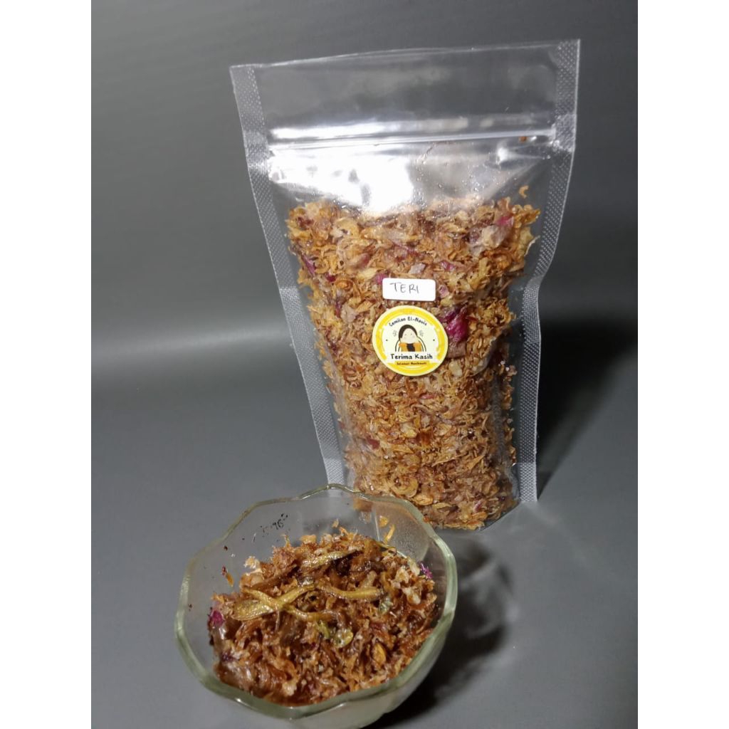 

Bawang Goreng Brebes Asli Murni Grade A ++ 200gr Tanpa Tepung Makanan Cemilan Snack Murah Lengkap