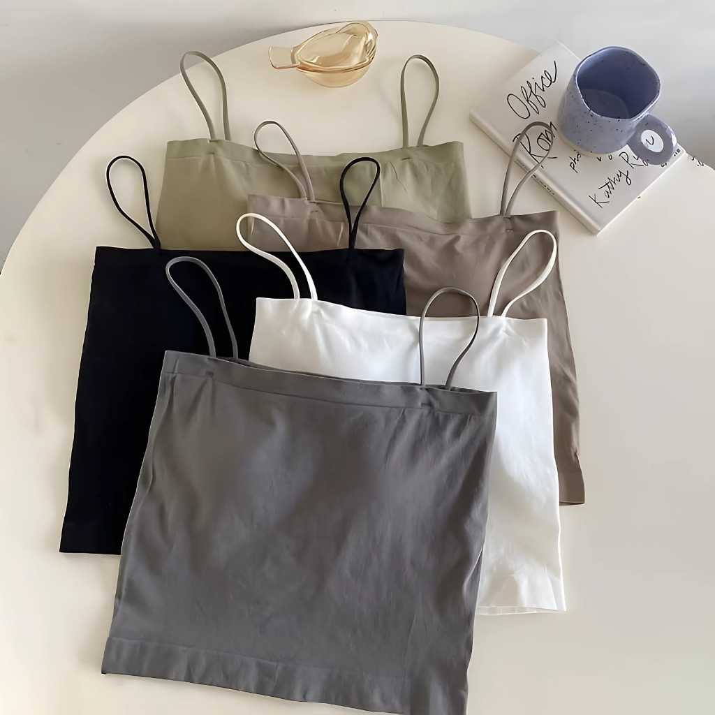 Tanktop Busa Wanita Tank Top Crop Top Busa Push Up Style Bahan Premium