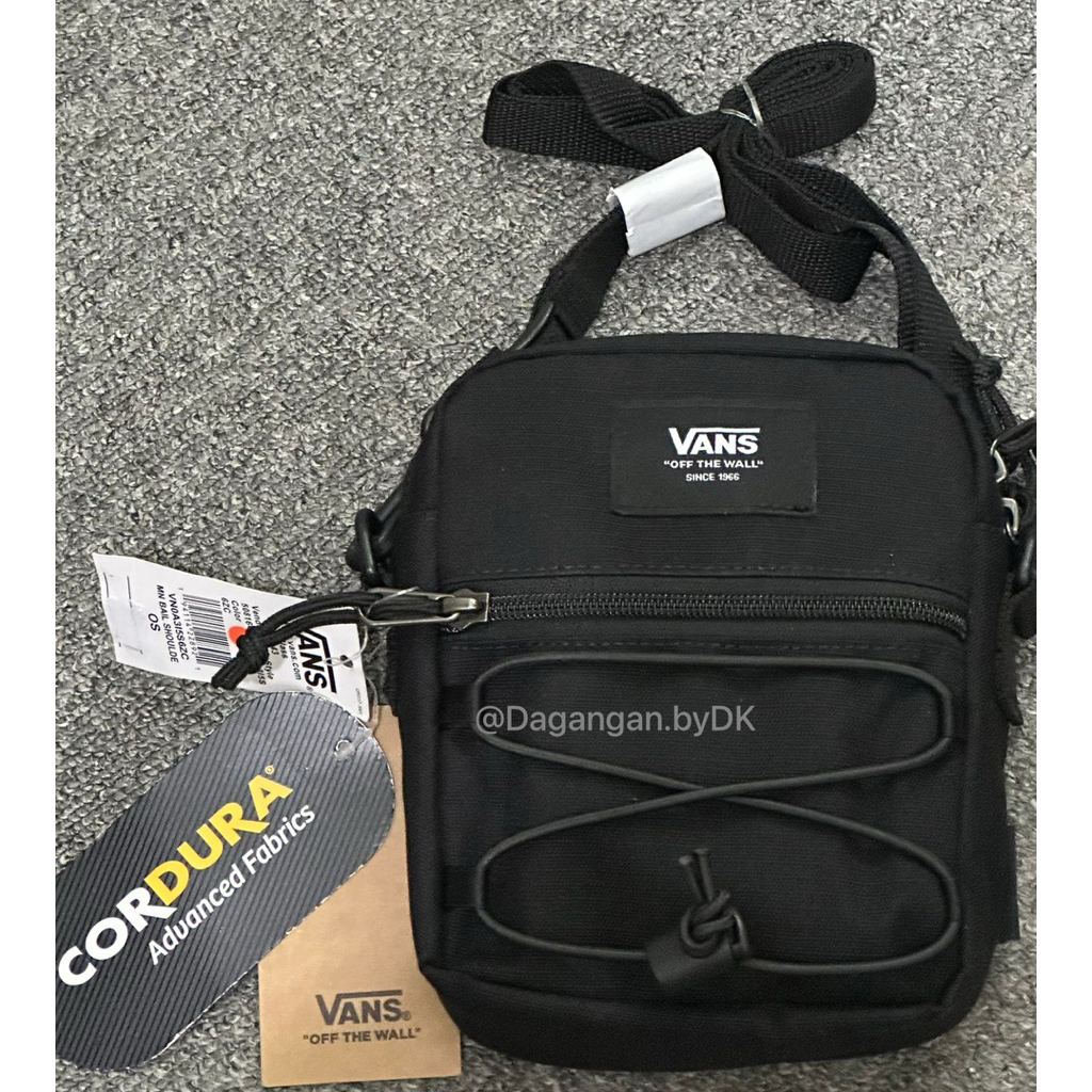 Tas Vans Sling Bag Original Barang Resmi 100% (Full Hitam)