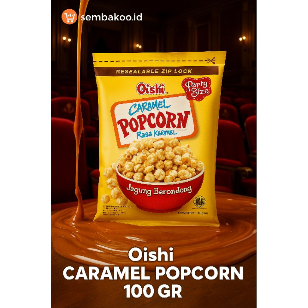 

Oishi Pop Corn 100gr – Popcorn Gurih & Renyah | Snack Jagung Lezat Siap Santap