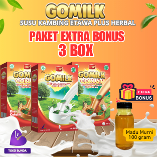 

Gomilk 3 Box - Susu Kambing Etawa Plus Herbal