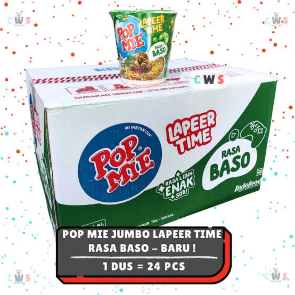 

Pop Mie Mi Instan Lapeer Time Baso Sapi Cup 75 gr 1 Dus