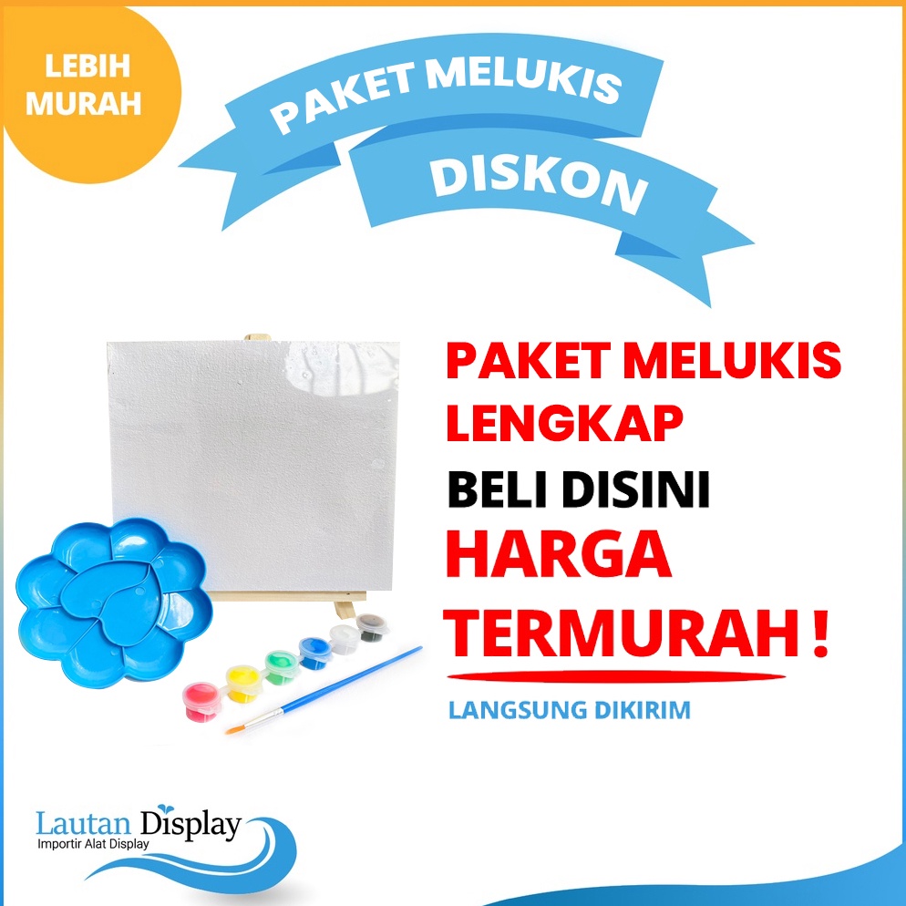 

KODE B59F Alat Lukis Lengkap 1 Paket Alat Melukis Anak Cat Lukis Kanvas Kuas Palet Paket Lukis Anak 1 Set Lukis Peralatan Melukis Painting Kit Murah Stand Mini Easel Stand Lukis Mini Paket Painting Kit Kanvas