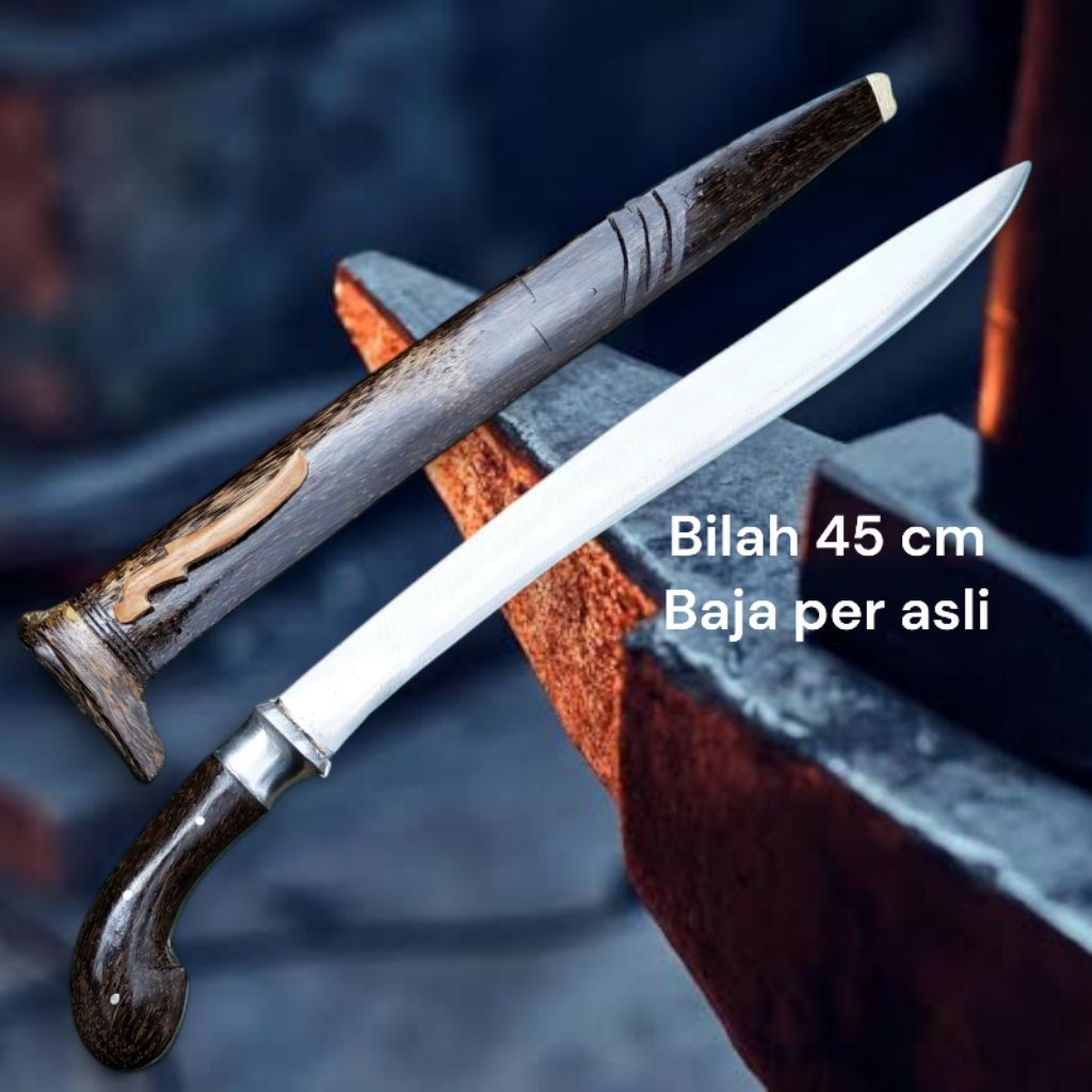 gobang bedog baja per bilah 45 cm perkakas kebun